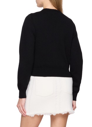 背面 - 点击放大 - BARRIE - 错配纽扣针织开衫