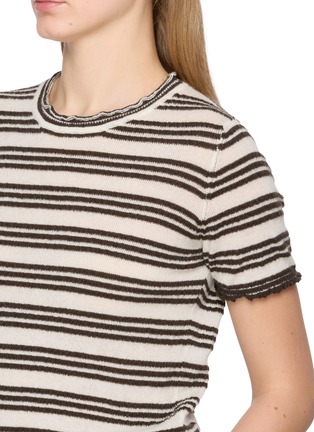  - BARRIE - Seersucker Striped Top