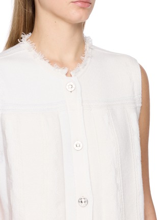  - BARRIE - Fringed Button Up Vest