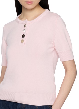  - BARRIE - 纽扣饰混羊绒针织上衣