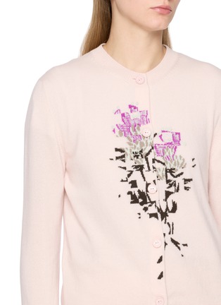  - BARRIE - 抽象花卉针织开衫