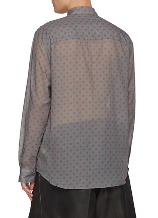 背面 - 点击放大 - DRIES VAN NOTEN - Long Sleeve Starburst Polka Dot Cotton Voile Shirt