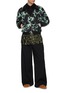 模特儿示范图 - 点击放大 - DRIES VAN NOTEN - Long Sleeve Flower Outline Dot Cotton Poplin Shirt