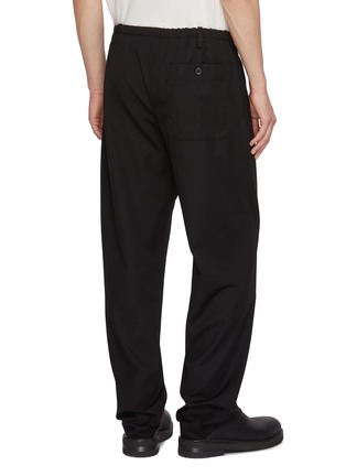 背面 - 点击放大 - DRIES VAN NOTEN - Drawstring Waist Straight Leg Cotton Wool Pants