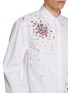  - DRIES VAN NOTEN - Long Sleeve Rainbow Sparkle Cotton Poplin Shirt