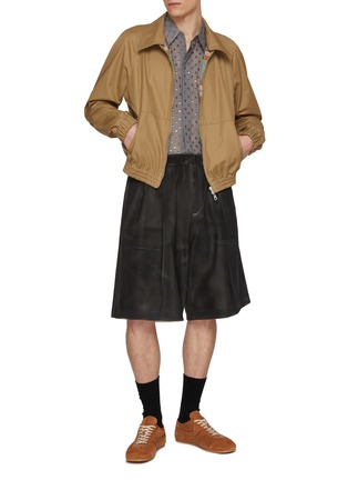 模特儿示范图 - 点击放大 - DRIES VAN NOTEN - Reversible Cotton Zip Up Jacket