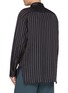 背面 - 点击放大 - DRIES VAN NOTEN - Long Sleeve Striped Cupro Shirt