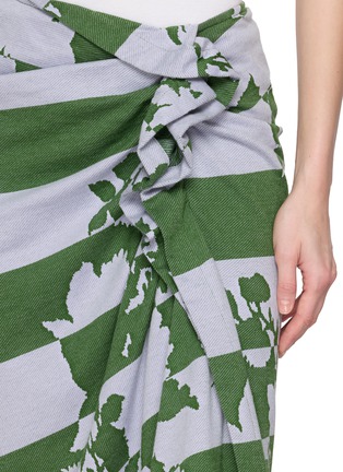  - DRIES VAN NOTEN - 花纹褶裥中长半身裙