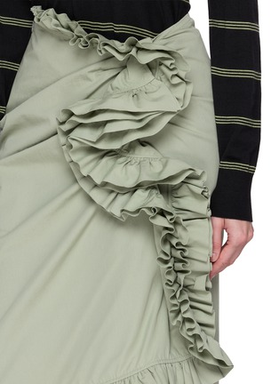  - DRIES VAN NOTEN - 不规则褶裥中长半身裙