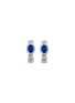 首图 - 点击放大 - LC COLLECTION JEWELLERY - 18K White Gold Diamond Sapphire Hoop Earrings