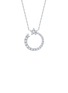 首图 - 点击放大 - LC COLLECTION JEWELLERY - Star Circle 18K White Gold Diamond Necklace — Size 18"