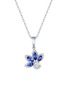 首图 - 点击放大 - LC COLLECTION JEWELLERY - Petal Bloom 18K White Gold Diamond Sapphire Pendant Necklace — Size 18"