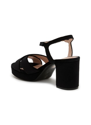  - STUART WEITZMAN - Danya 80 Silk Velvet Platform Sandals