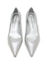 细节 - 点击放大 - STUART WEITZMAN - Eva 35 Metallic Leather Pumps