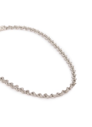 细节 - 点击放大 - EMANUELE BICOCCHI - Sterling Silver Knot Braid Chain Necklace