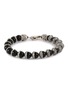 首图 - 点击放大 - EMANUELE BICOCCHI - Beaded Logo Sterling Silver Bracelet