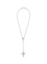 首图 - 点击放大 - EMANUELE BICOCCHI - Large Notre-Dame Cross Beaded Sterling Silver Rosary Necklance