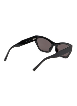 模特儿示范图 - 点击放大 - BALENCIAGA - Flat Recycled Acetate Rectangle Sunglasses