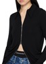  - ALEXANDERWANG - Draped Back Zip Jersey Shirt