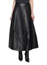 首图 - 点击放大 - ALEXANDERWANG - Low Waist Leather Midi Circle Skirt