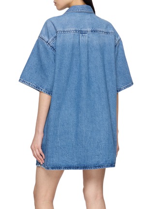背面 - 点击放大 - ALEXANDERWANG - Boxy Cotton Denim Shirt Dress