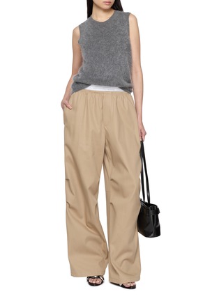 模特儿示范图 - 点击放大 - ALEXANDERWANG - 弹力腰阔腿裤