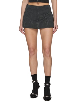 首图 - 点击放大 - ALEXANDERWANG - Low Rise Hotfix Wool Blend Skort