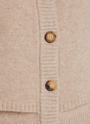  - LANE’S - Buttoned Wool Knit Cape