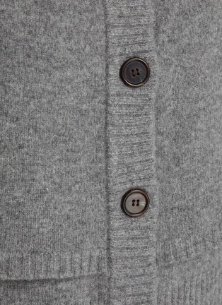  - LANE’S - Buttoned Wool Knit Cape