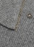 细节 - 点击放大 - LANE’S - Chain Trimmed Cardigan Stitch Cashmere Silk Knit Neck Warmer