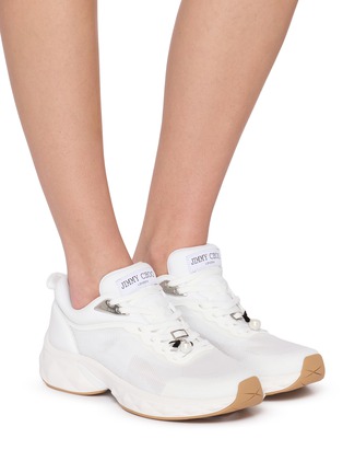 模特儿示范图 - 点击放大 - JIMMY CHOO - Diamon Run Women's Sneakers