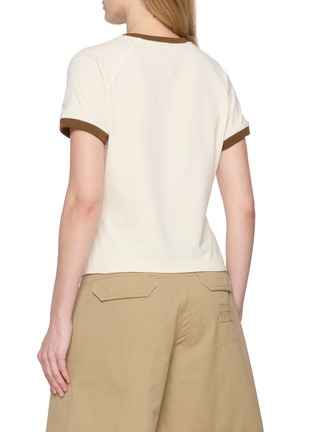 背面 - 点击放大 - MONCLER - Contrast Trim Embroidered Logo T-Shirt