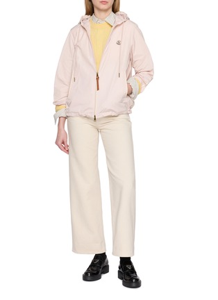 模特儿示范图 - 点击放大 - MONCLER - 拉链连帽夹克