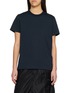 首图 - 点击放大 - MONCLER - Knit Neckline Cotton T-Shirt
