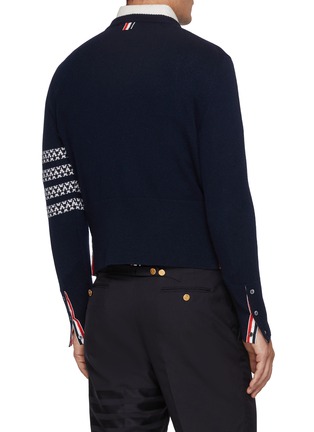 背面 - 点击放大 - THOM BROWNE - Holiday Hector Snowflake 4-Bar Wool Knit Sweater