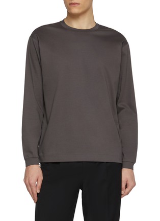 首图 - 点击放大 - TOMORROWLAND - Long Sleeve Crewneck Cotton Top