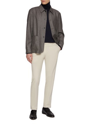 模特儿示范图 - 点击放大 - TOMORROWLAND - 羊毛高领针织衫