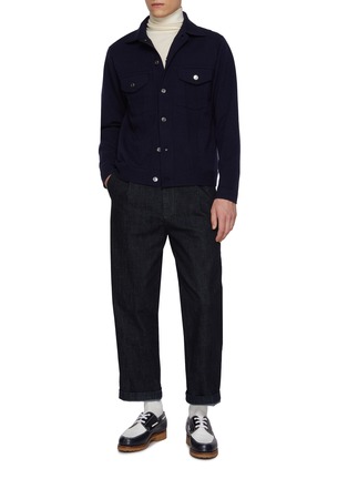 模特儿示范图 - 点击放大 - TOMORROWLAND - Turtleneck Superfine Wool Top