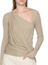  - HELMUT LANG - Asymmetrical Twisted Drape Long Sleeve Top