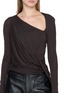  - HELMUT LANG - Asymmetrical Twisted Drape Long Sleeve Top