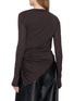 背面 - 点击放大 - HELMUT LANG - Asymmetrical Twisted Drape Long Sleeve Top