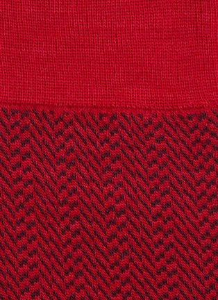 细节 - 点击放大 - FALKE - Airport Herringstripe Crew Socks