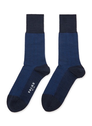 首图 - 点击放大 - FALKE - Airport Herringstripe Crew Socks