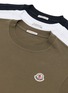  - MONCLER - Logo Patch Cotton T-Shirt - Pack of 3