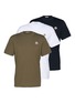 首图 - 点击放大 - MONCLER - Logo Patch Cotton T-Shirt - Pack of 3