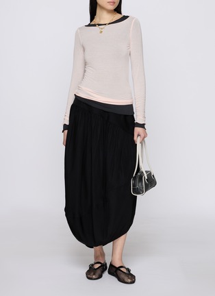 背面 - 点击放大 - SKIMS - SHEER MODAL 长袖 T 恤