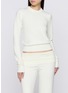 模特儿示范图 - 点击放大 - SKIMS - WOOL CASHMERE 圆领套头针织衫