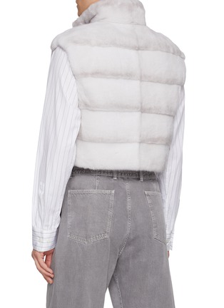 背面 - 点击放大 - KRUF - Reversible Sable Fur Padder Vest
