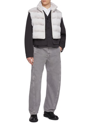 模特儿示范图 - 点击放大 - KRUF - Reversible Sable Fur Padder Vest