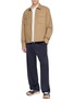 模特儿示范图 - 点击放大 - MONCLER - Tricolour Logo Patch Cotton Polo Shirt